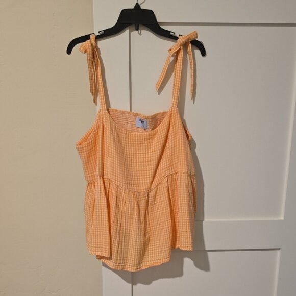 Old Navy Orange Tiered Camisole - Picture 1 of 5